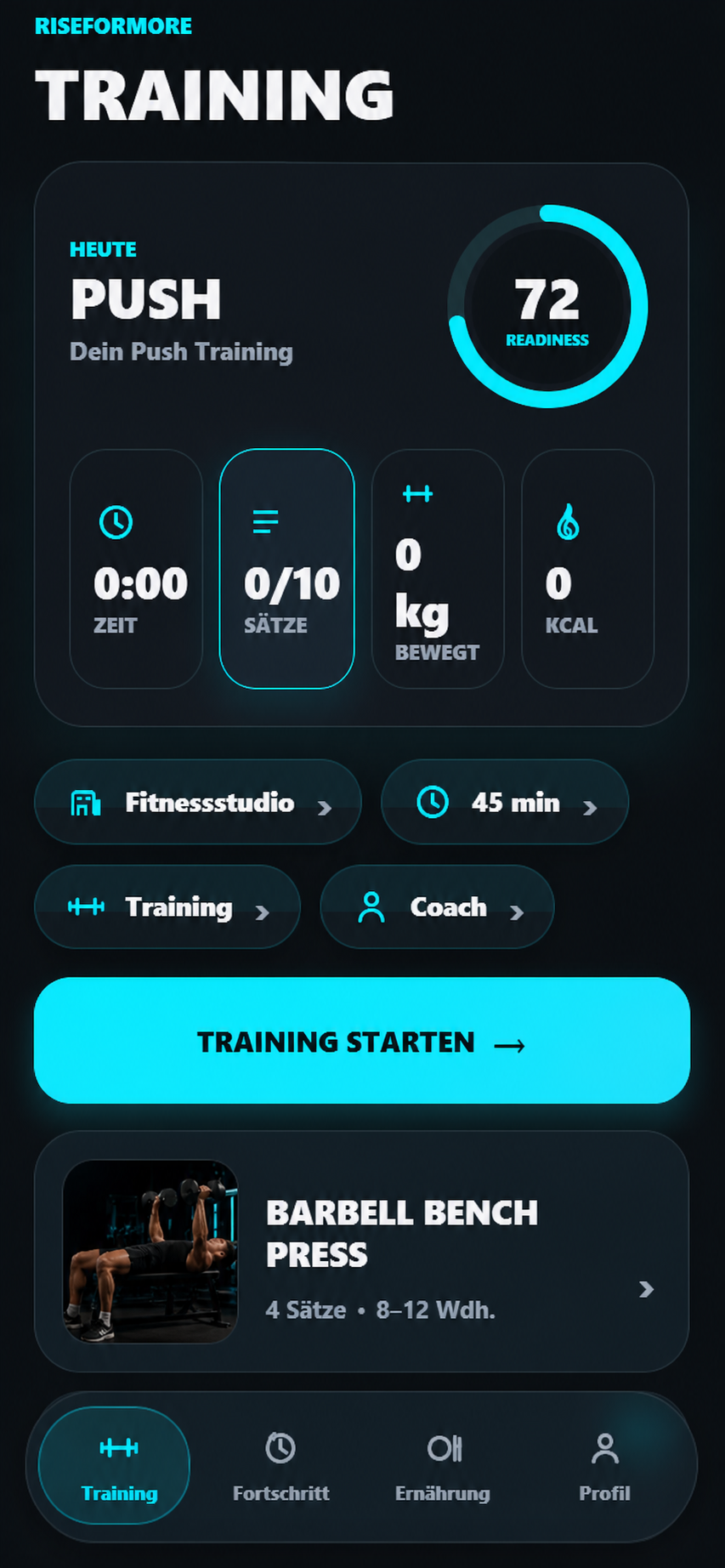 Dein persönlicher Trainingsplan